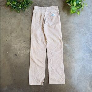 Vintage 70s Levis Corduroy Pants Kids Beige Tan Straight Leg Made in USA 24x28.5